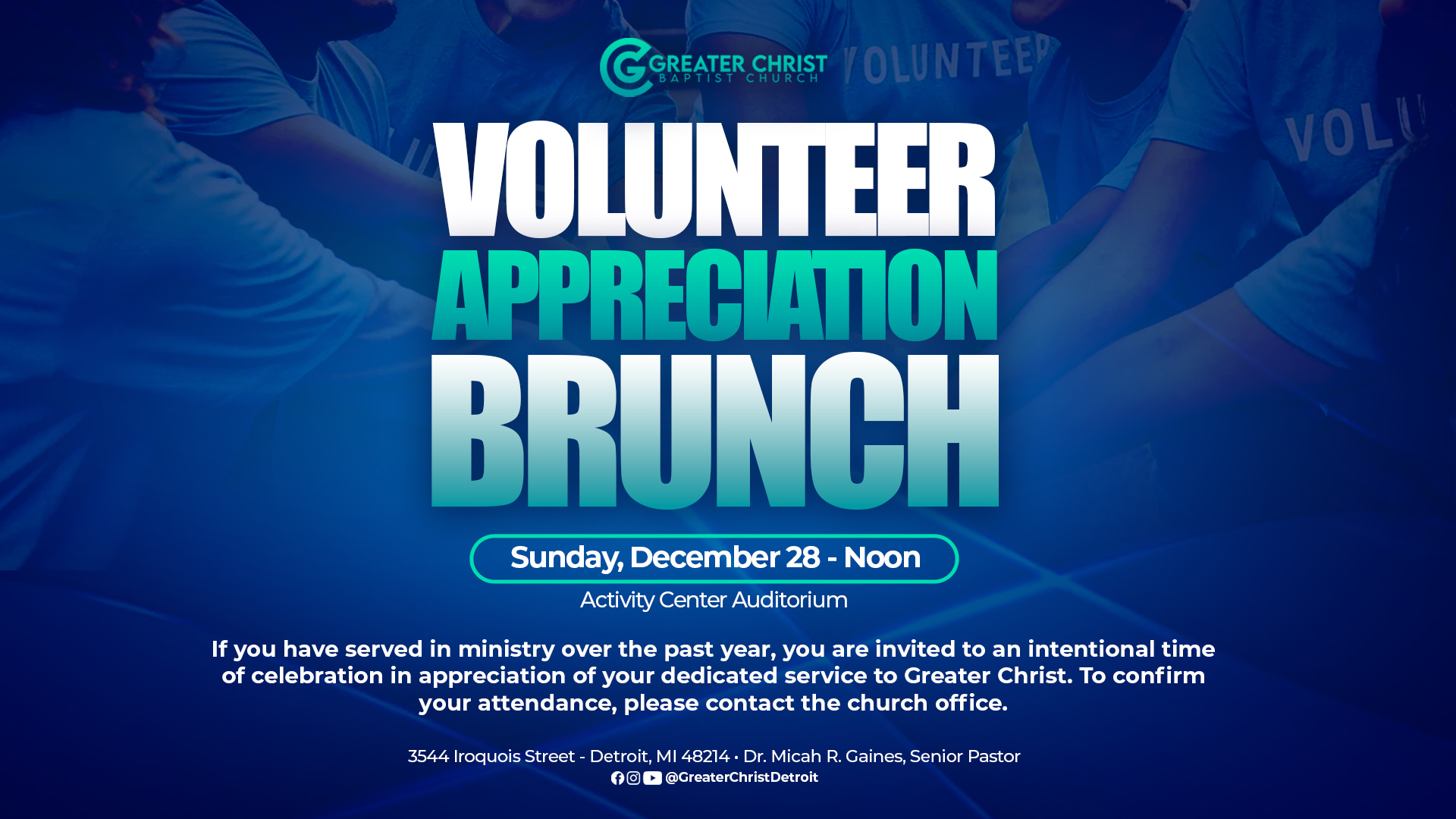 Volunteer Appreciation Brunch